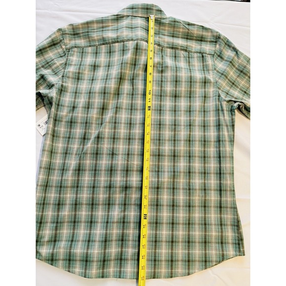 NWT! Wrangler Mens Slim Fit Long Sleeve Woven Shirt Plaid Size L Cowboy Wash - Picture 4 of 7